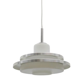 Two-Tier Opal Glass Lamp from Doria Leuchten, 1960s For Sale