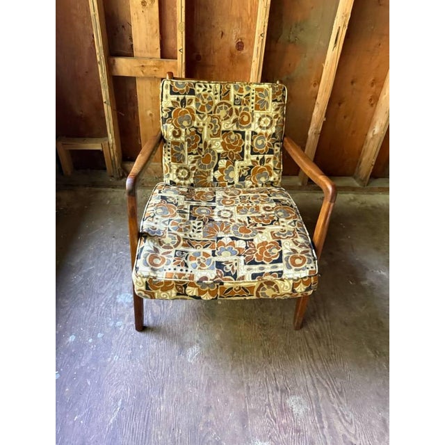 Mid-Century Modern Mid 20th Century Mid Century Teak Easy Lounge Chair in the Style of Ole Wanscher For Sale - Image 3 of 17