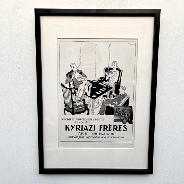 1920s French Art Deco Advertising Print by Kyriazi Frères, 1920s For Sale - Image 5 of 5