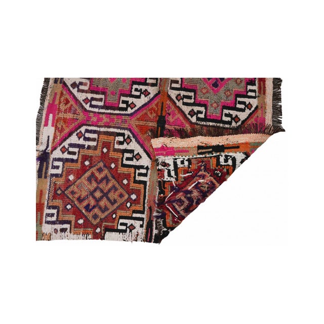 1960s Vintage Small Embroidered Kilim Rug - 2`7″ X 4`3″ For Sale - Image 5 of 6