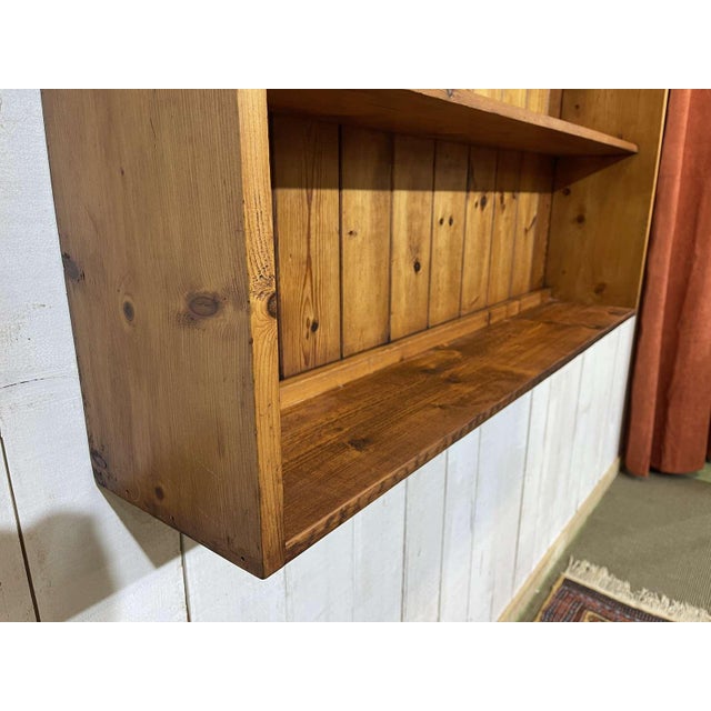 Wood English Pine Shelf, 1950s For Sale - Image 7 of 9