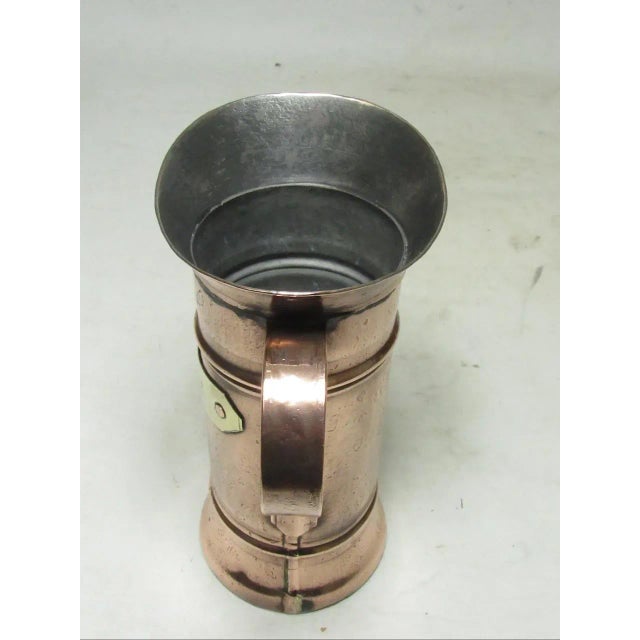 French Polished Copper Half Liter Jug For Sale - Image 12 of 17