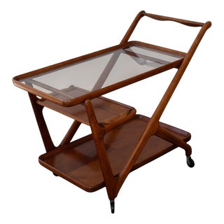 Bar Cart attributed to Cesare Lacca for Cassina, 1950s For Sale