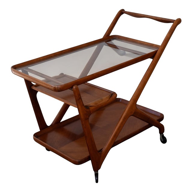 Bar Cart attributed to Cesare Lacca for Cassina, 1950s For Sale