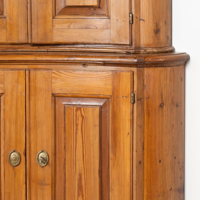 Early 19th Century Swedish Pine Corner Cabinet For Sale - Image 6 of 8