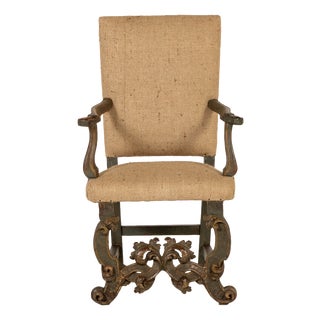 17th Century Italian Armchair For Sale