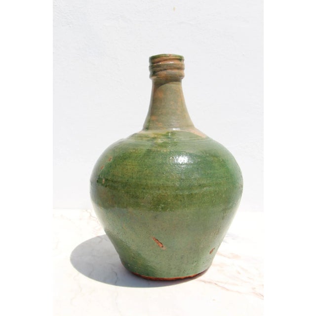 19th Century 19th Century Antique Rustic Portuguese Earthenware Bottle Vase For Sale - Image 5 of 13