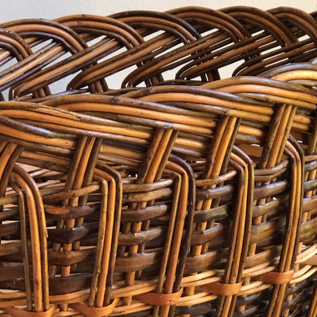 Vintage European-Style Harvest Basket For Sale - Image 10 of 12