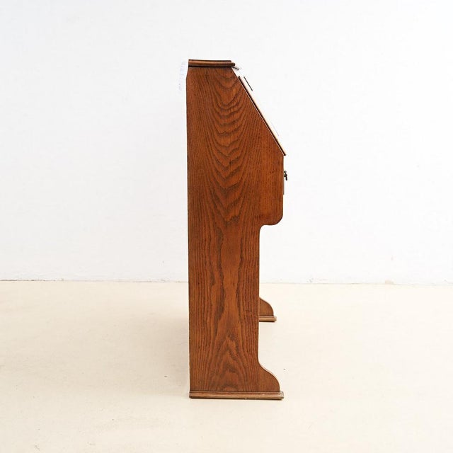 Brown Vintage Secretaire in Wood For Sale - Image 8 of 10