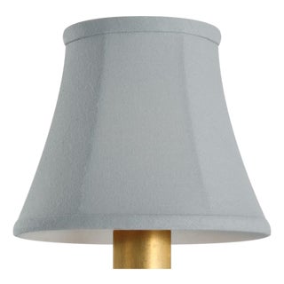Visual Comfort Signature 5" Blue Linen Bell Empire Shade For Sale
