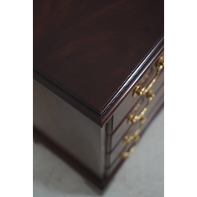 Pair of Henkel Harris Model 117 Mahogany Chest Nightstands For Sale - Image 9 of 18
