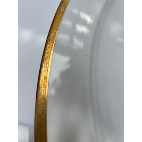 Late 19th Century Antique Greek Key Porcelain Platter For Sale - Image 5 of 8