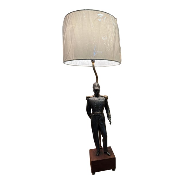 Antique French Admiral Desk Lamp For Sale