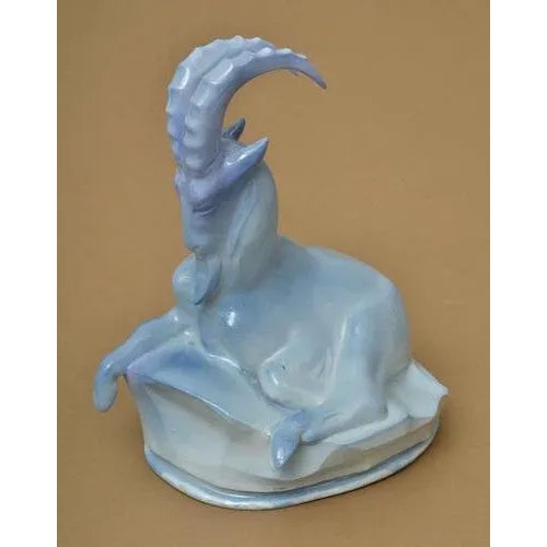 20th century 50`s. Author`s work - Viktorija Pelše(1936), Latvia. Porcelain, underglaze decoration. Height 26 cm