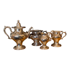 1920s Set of 4 Silverplate Serving Pieces