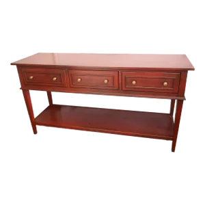 Late 20th Century Hickory Chair Company Red Sideboard Buffet Console Table
