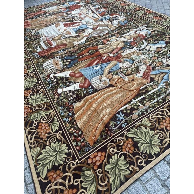 Aubusson Style Jacquard Tapestry, 1980s For Sale - Image 16 of 18