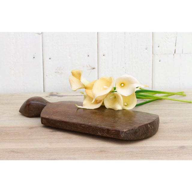 Asian Antique Wooden Board From Indonesia For Sale - Image 3 of 10