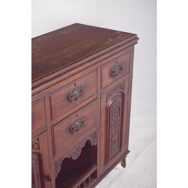Vintage Portuguese Tall Sideboard, 1920 For Sale - Image 6 of 12