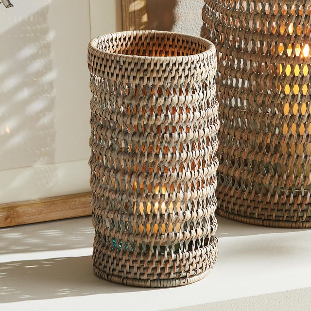 Early 21st Century Burma Rattan Hurricane Small For Sale - Image 5 of 5