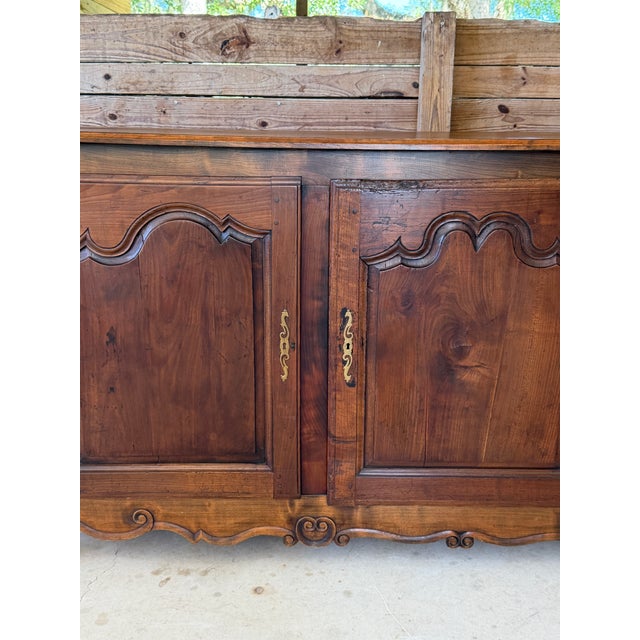 French Late 19th Century French Provincial Louis XV Walnut Three-Door Enfilade For Sale - Image 3 of 12