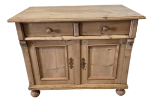 Late 19th Century German Pine Provincial Cabinet