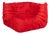 Red Togo Corner Sofa by Michel Ducaroy for Ligne Roset, France, 1973 For Sale