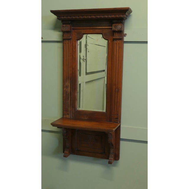Elegant Wall Hanging Cloakroom Mirror with Shelf, Cloakroom or Bathroom A useful piece for bathroom or cloakroom, the...