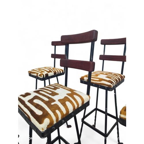 Brutalist Vintage Brutalist Barstools, 1970s, Set of 6 For Sale - Image 3 of 8