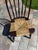 Vintage Windsor Style Chair With Hand-Woven Rush Seat For Sale - Image 4 of 4