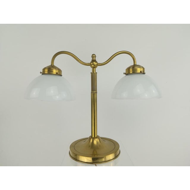 Gold French Library Lamp For Sale - Image 8 of 8