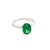 Natural Solitaire Emerald Ring Size 6.5 14k White Gold 2.5 Cts Certified For Sale In New York - Image 6 of 14