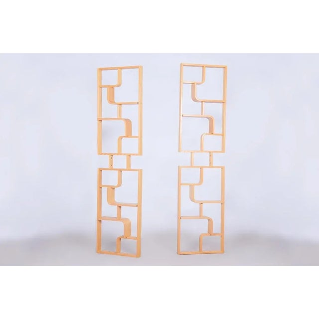 Mid-Century Room Divider in Maple by Ludvik Volak for Drevopodnik Holesov, 1960s For Sale - Image 12 of 12