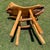 Vintage Handcrafted Rustic Live Edge Log Dining Set With Four Sculpted Wood Chairs For Sale - Image 16 of 16