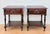 Baroque Spanish Carved Wood Bedside Tables with Lower Shelves, 1940s, Set of 2 For Sale - Image 3 of 11