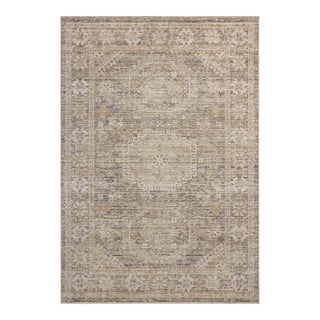 Chris Loves Julia x Loloi Ida Taupe / Multi 2'-7" x 8'-0" Runner Rug For Sale