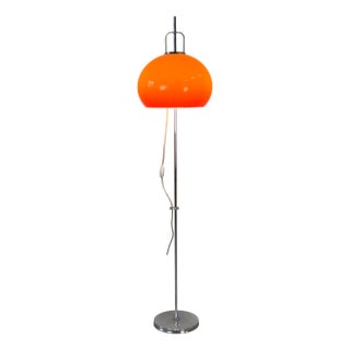 Italian Orange Lucerna Floor Lamp from Guzzini, 1960s For Sale