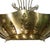 Art Deco 1920s Art Deco Brass Hollywood Regency Palm Leaf Wall Sconce W/ Crystal Arms For Sale - Image 3 of 8