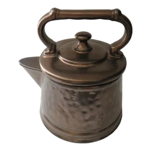 McCoy Cookie Jar / Planter Pottery Bronze Tea Kettle Usa Vintage Circa 1960s