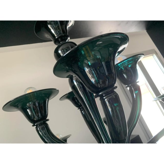 Translucent Green-Bottle Glass Chandelier by Simoeng For Sale - Image 7 of 14