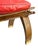 Mid 20th Century Vintage Camel Saddle Stool With Red Cushion | Folk Art Southwestern Accent Seat For Sale - Image 5 of 18