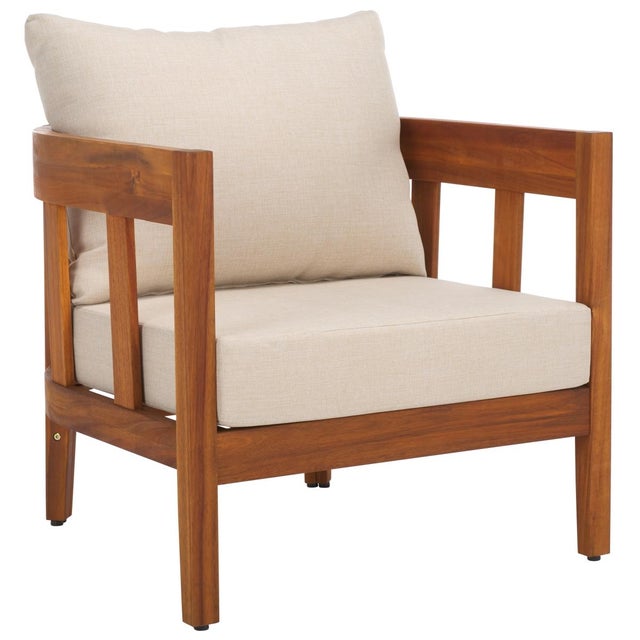 Brown Owen Club Chair Set of 2, Natural/Taupe For Sale - Image 8 of 11