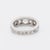 Early 20th Century Art Deco Wedding Band with 1.5 Carat Drop Diamonds, Size 4.75 For Sale - Image 5 of 6