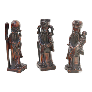 Vintage Set of Three Elders Figurines