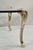 Metal Vintage French Hollywood Regency Beveled Glass Bronze Cabriole Leg Coffee Table For Sale - Image 7 of 11