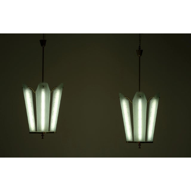 Bo Notini Ceiling Lamp attributed to Glössner, Sweden, 1950s For Sale - Image 9 of 10