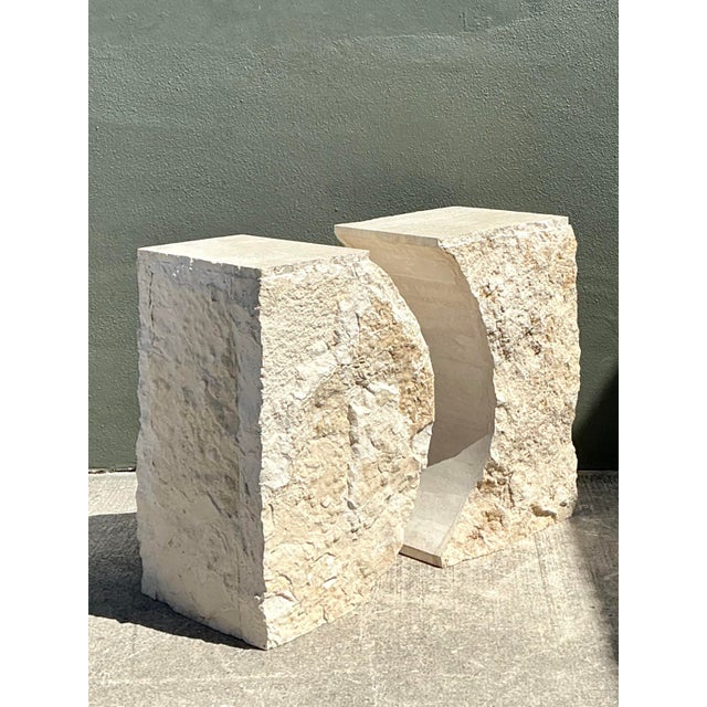 Vintage Italian Tessellated Stone Dining Table Pedestal For Sale - Image 4 of 12