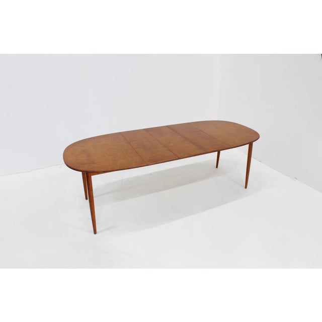 Asko Vintage Oval Extendable Dining Table from Asko, 1970s For Sale - Image 4 of 11