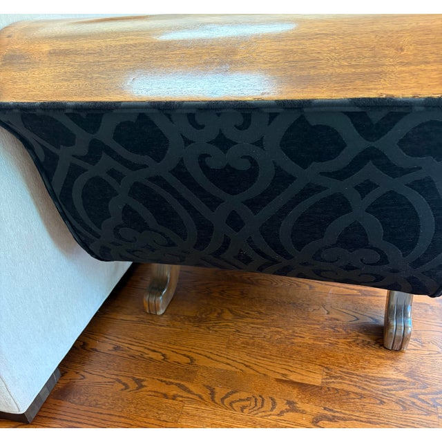 Onyx 1990s Art Deco Biedermeier Empire Backless Sofa/Daybed For Sale - Image 8 of 12