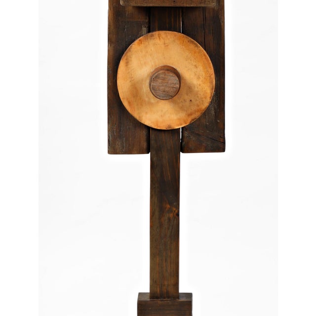 Abstract Wooden Sculpture, Figure XXV, 1995, German/Swiss Artist Rolf Hans For Sale - Image 3 of 11